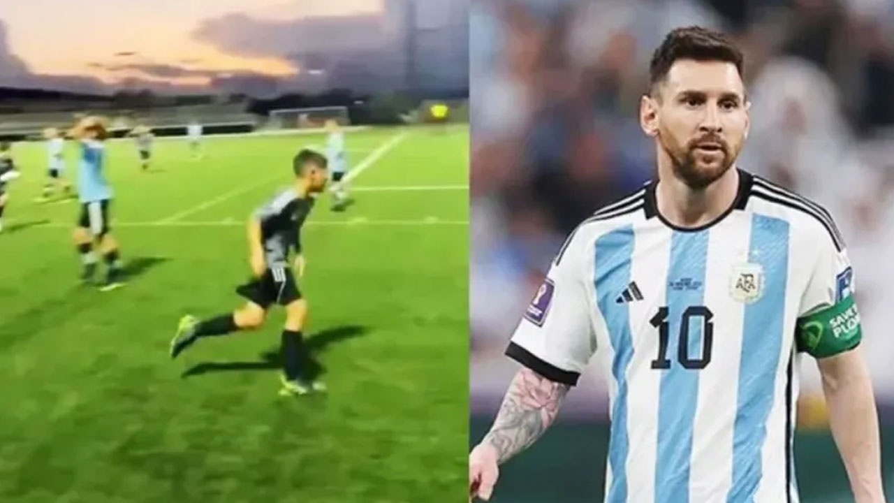 Thiago Messi Football Debut Goes Viral