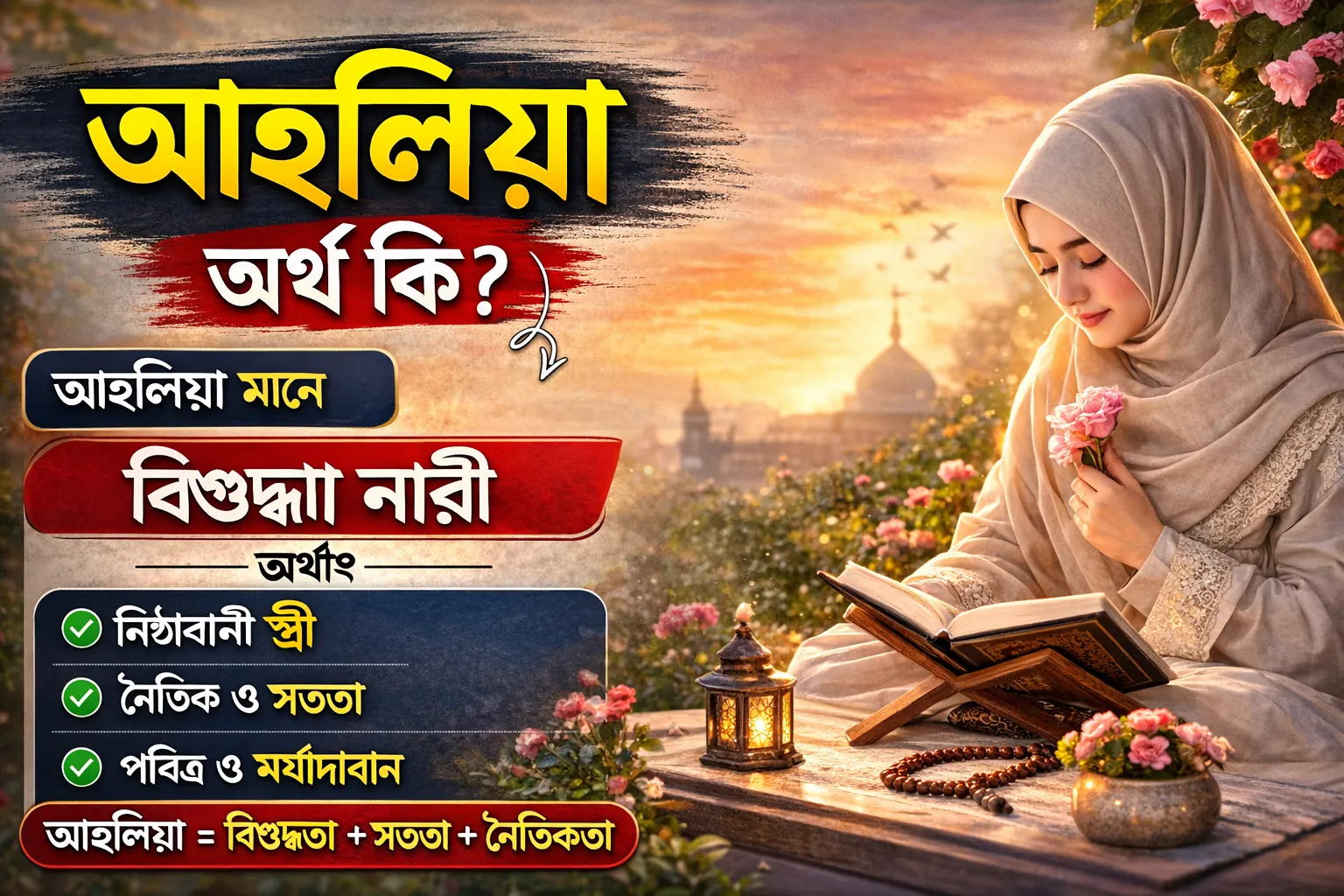 আহলিয়া অর্থ কি?