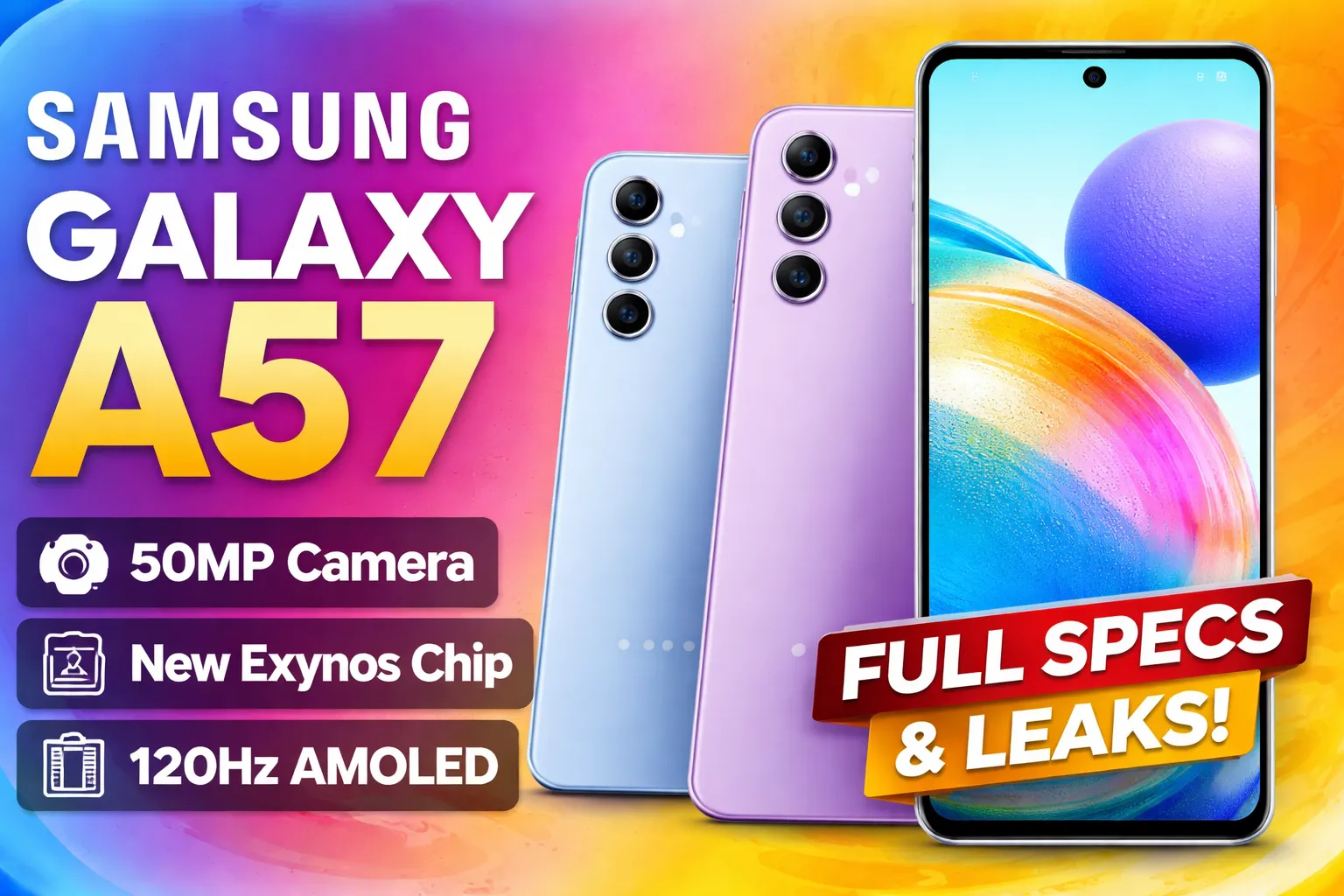 Samsung Galaxy A57: Design, Camera Upgrade & Expected Features (Full Leak Details 2026)