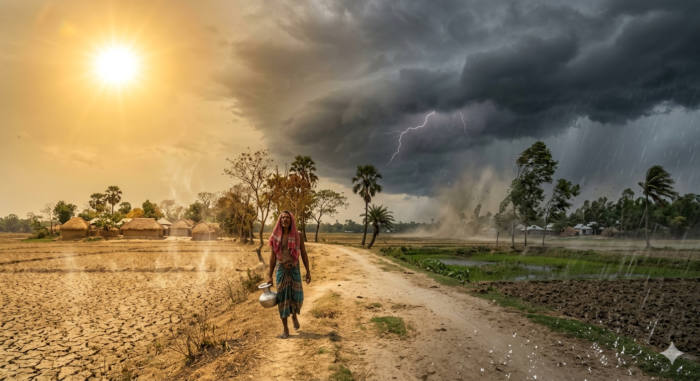 বৃষ্টির আবহাওয়ার খবর ,জেনে নিন আজকের আবহাওয়ার খবর