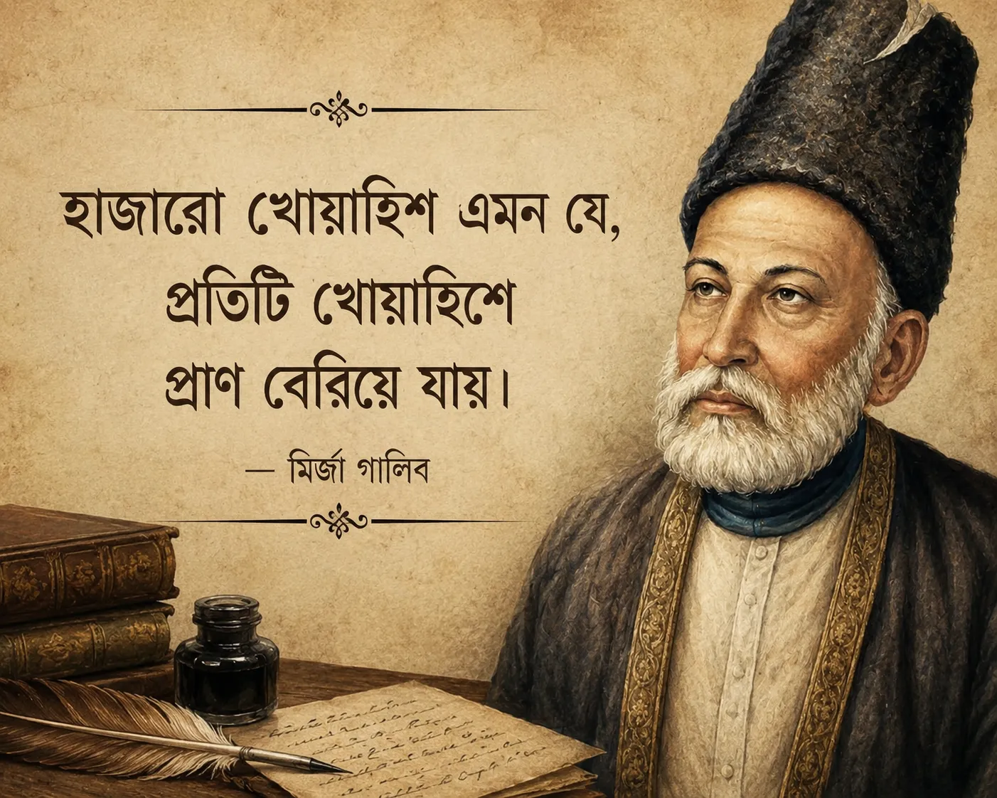 মির্জা গালিব এর উক্তি