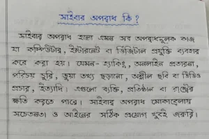 সাইবার অপরাধ কি ?