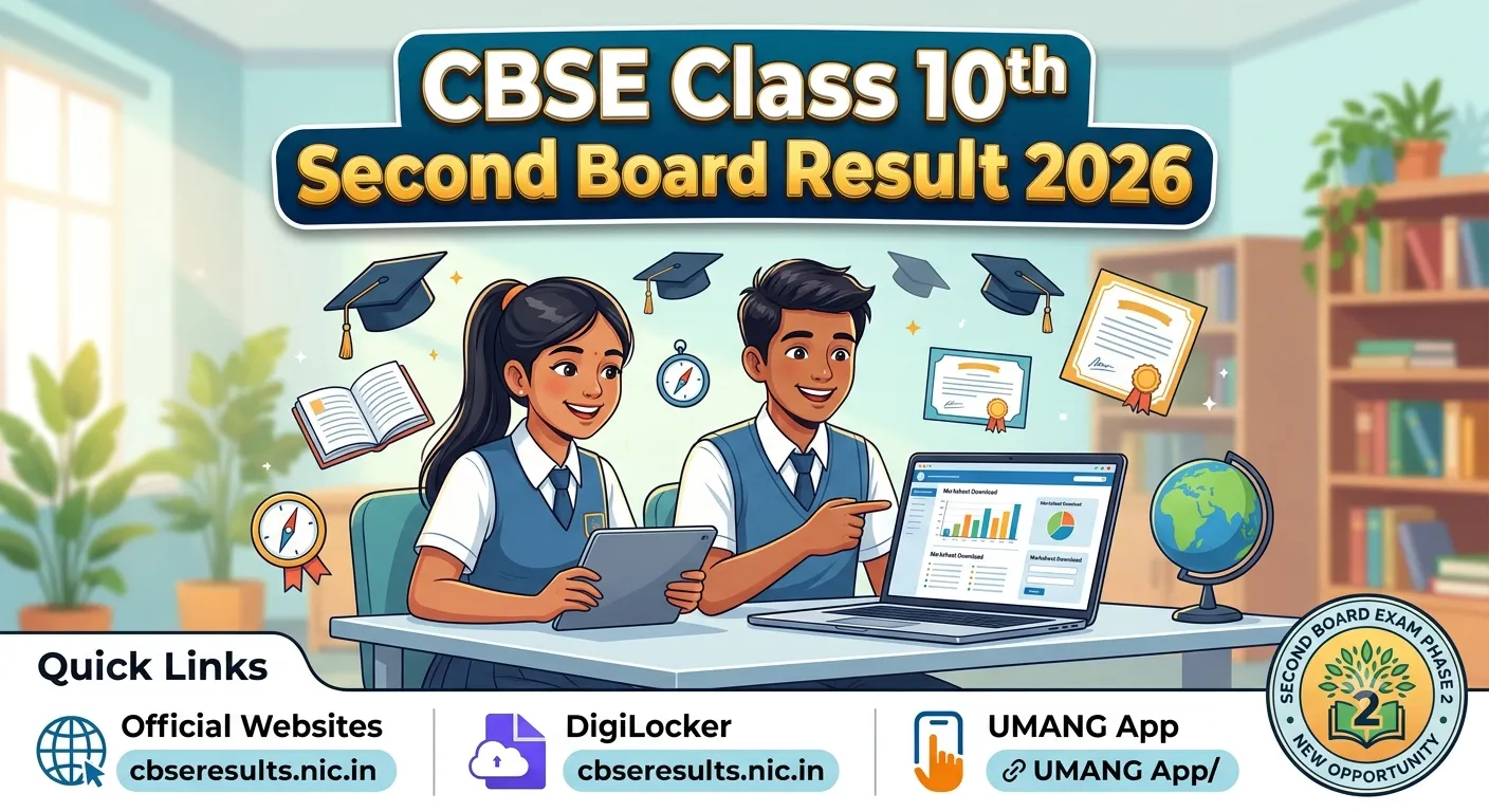 CBSE Class 10th Second Board Result 2026