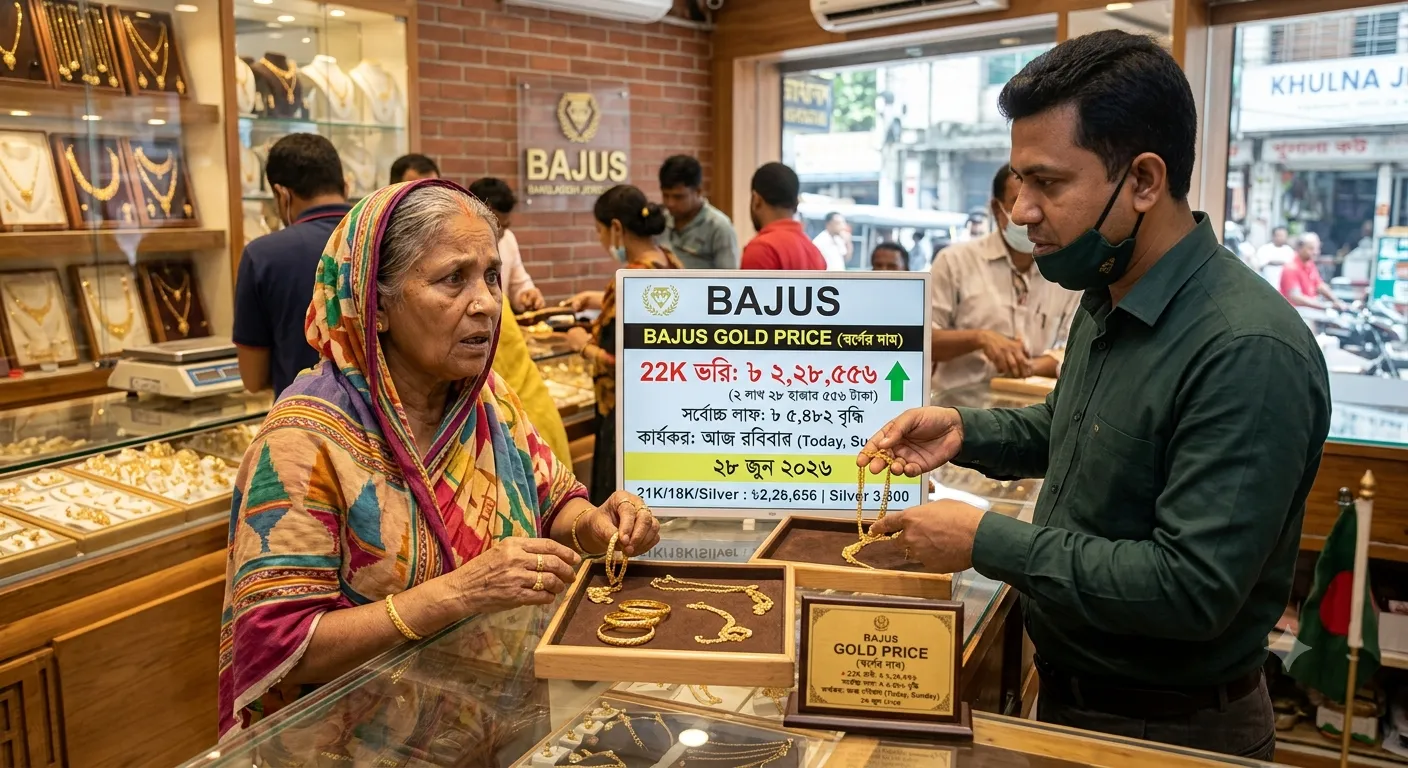 আজকের স্বর্ণের দাম
