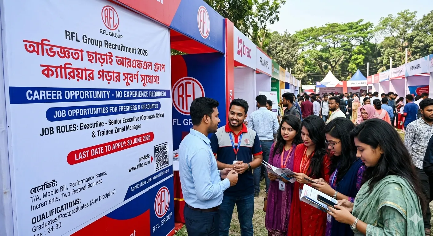 অভিজ্ঞতা ছাড়াই আরএফএল গ্রুপে চাকরি, আবেদন শেষ ৩০ জুন