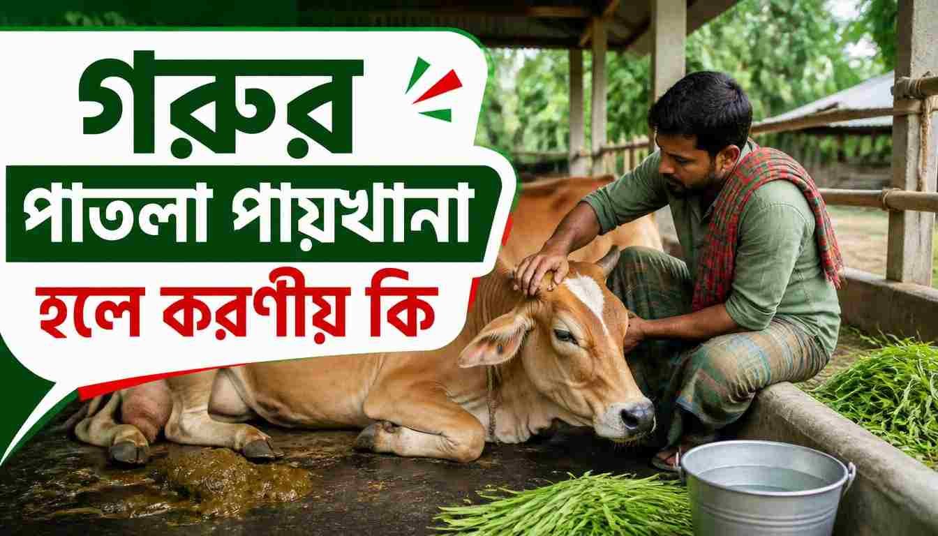গরুর পাতলা পায়খানা হলে করণীয় কি
