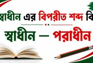 স্বাধীন এর বিপরীত শব্দ কি