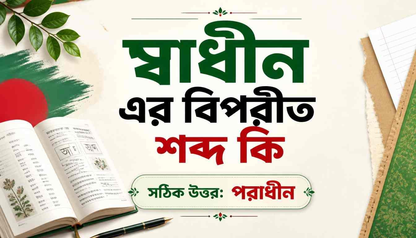 স্বাধীন এর বিপরীত শব্দ কি