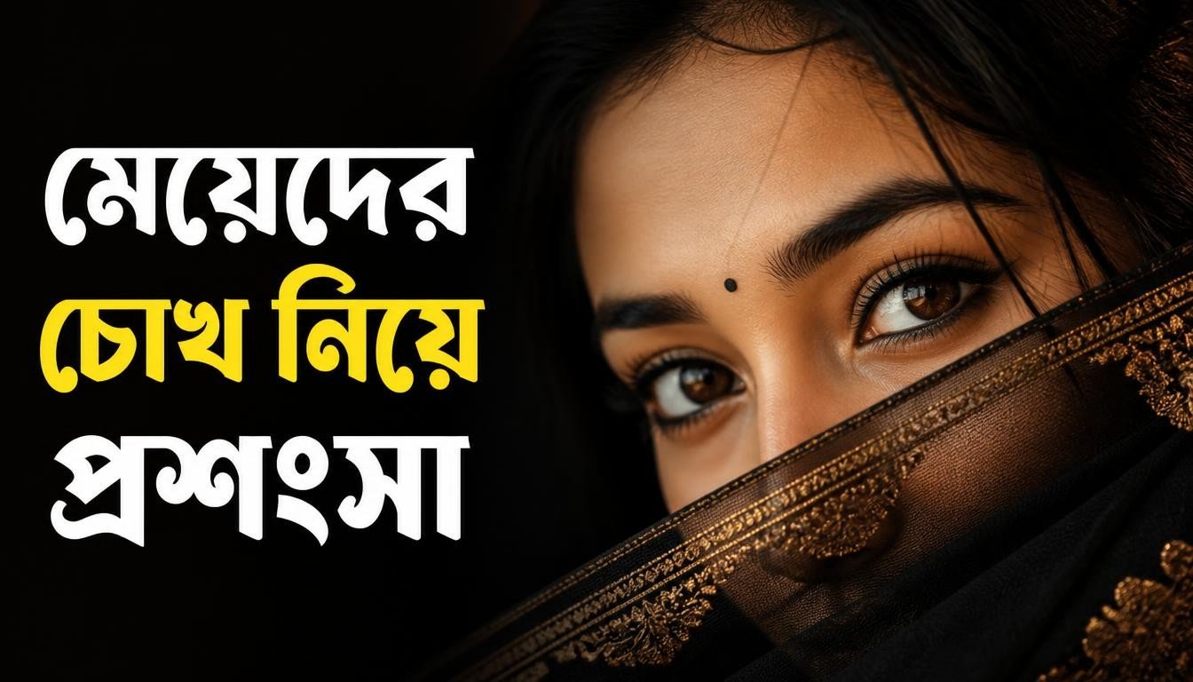 মেয়েদের চোখ নিয়ে প্রশংসা