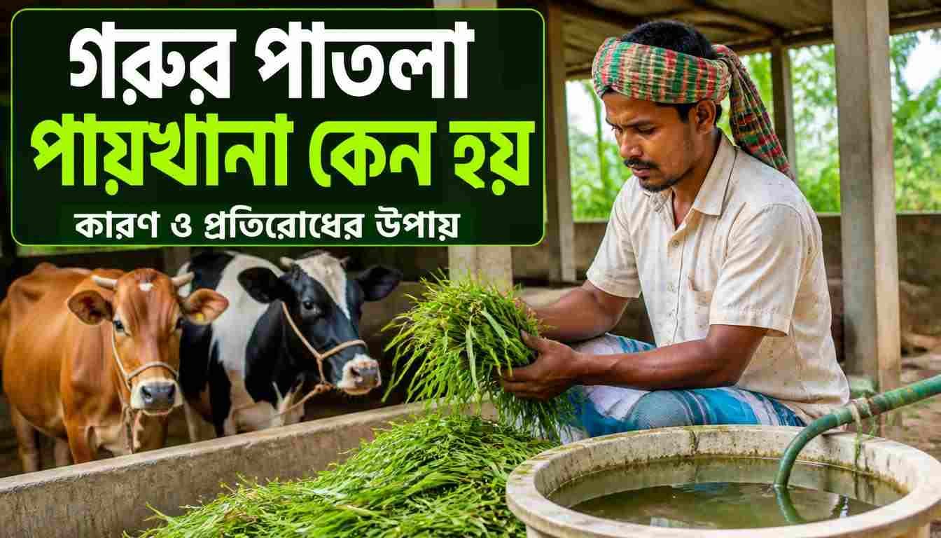 গরুর পাতলা পায়খানা হলে করণীয় কি